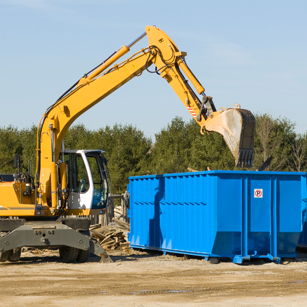 are there any restrictions on where a residential dumpster can be placed in Oneida